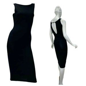 1998 Vintage Tom Ford for Gucci Bodycon Black Knit Dress